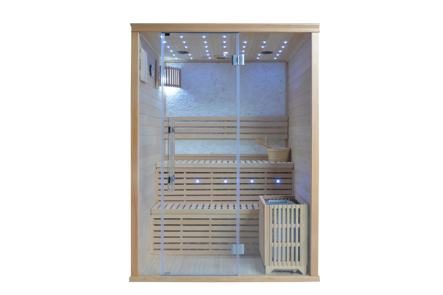 Tidal Wave 2 | 2 Tier Indoor 3-4 Person Traditional Sauna