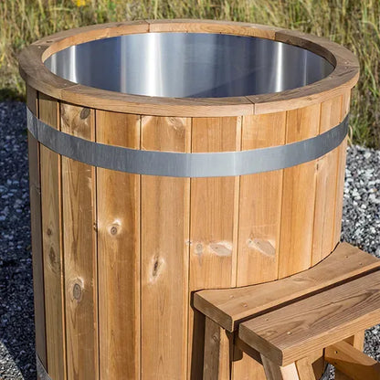 Stainless Steel Wooden Ice bath | 1 Person Recovery Cold Plunge