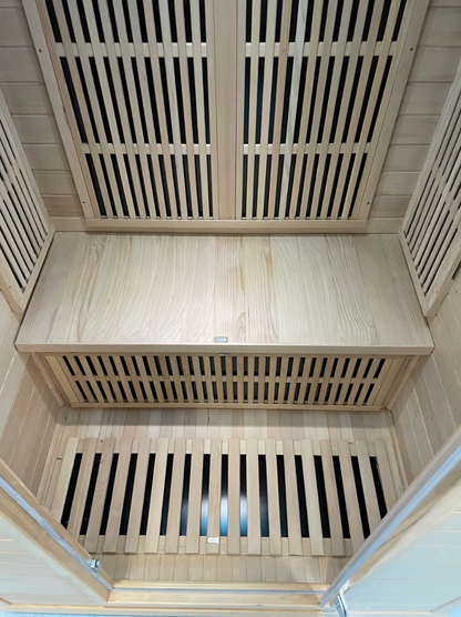 Tidal Wave Flow 1 Infrared Indoor Sauna | 1 - 2 Person Infrared Sauna | Canadian Hemlock Wood