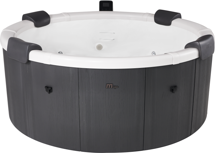 MSpa Denver Carbon Grey 6 Person Portable Modular Hot Tub, WiFi Controlled 13A Plug & Play