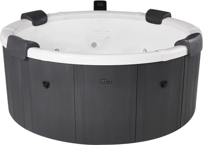 MSpa Denver Carbon Grey 6 Person Portable Modular Hot Tub, WiFi Controlled 13A Plug & Play