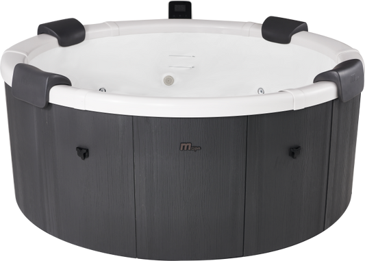 MSpa Denver Carbon Grey 6 Person Portable Modular Hot Tub, WiFi Controlled 13A Plug & Play