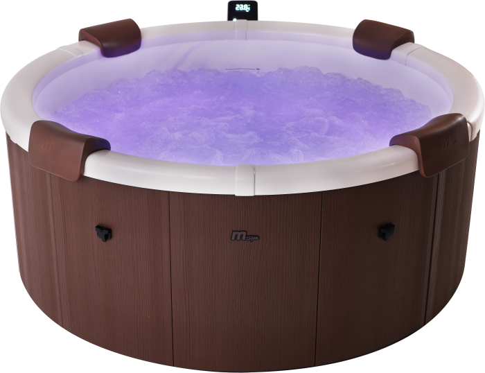 MSpa Rova 6 Person Portable Circular Modular Hot Tub, WiFi Controlled 13A Plug & Play