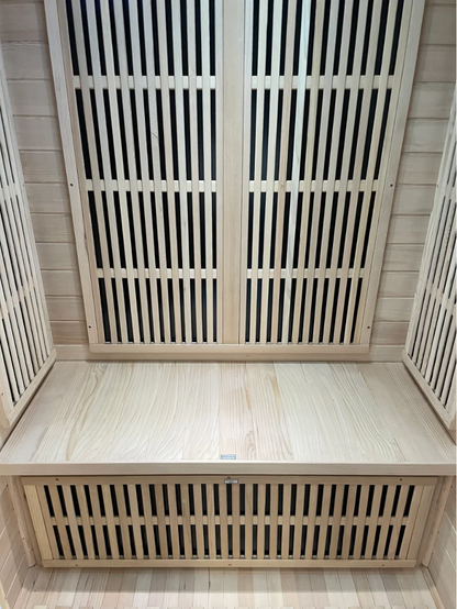 Tidal Wave Flow 1 Infrared Indoor Sauna | 1 - 2 Person Infrared Sauna | Canadian Hemlock Wood