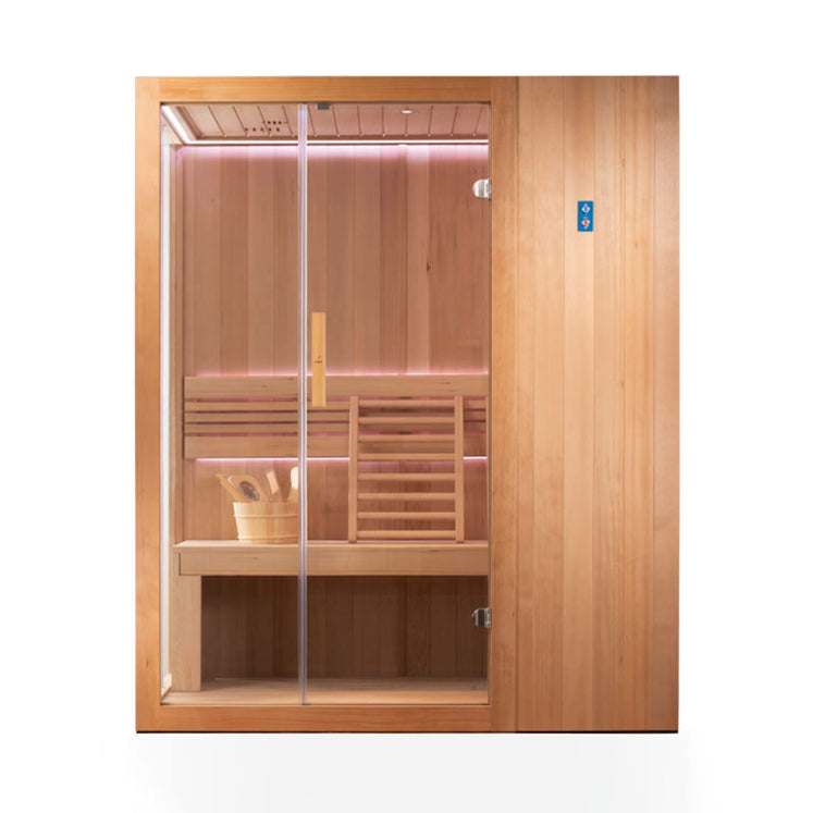 Jaquar Kubix Traditional Indoor Sauna 2-3 Person - LED Lighting