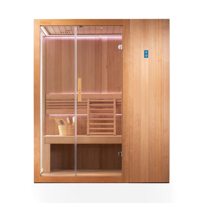 Jaquar Kubix Traditional Indoor Sauna 2-3 Person - LED Lighting