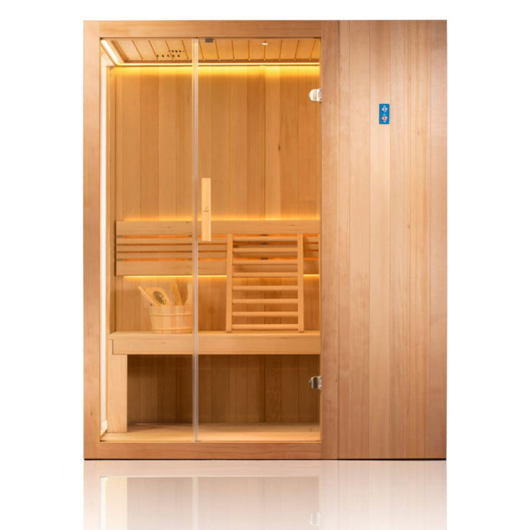 Jaquar Kubix Traditional Indoor Sauna 2-3 Person - LED Lighting