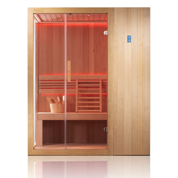 Jaquar Kubix Traditional Indoor Sauna 2-3 Person - LED Lighting