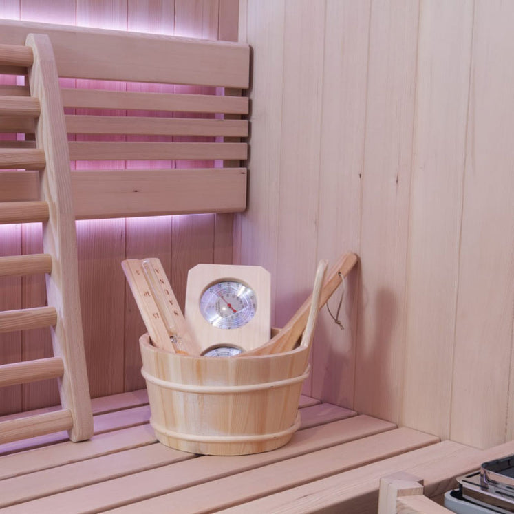 Jaquar Kubix Traditional Indoor Sauna 2-3 Person Interior