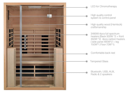 Jaquar Paire Infrared Sauna 2 Person