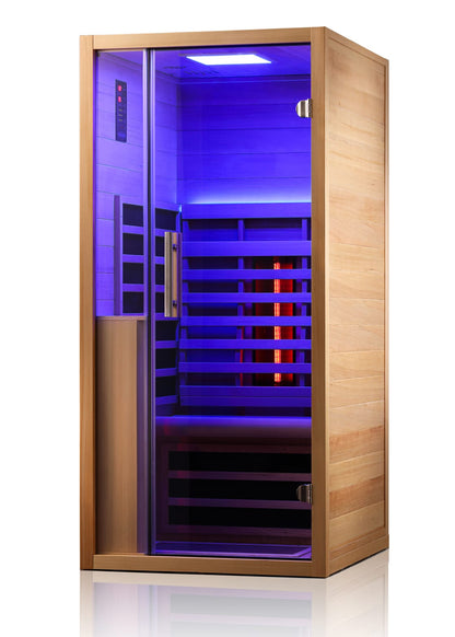 Jaquar Solo One Indoor Infrared Sauna 1 Person- Blue