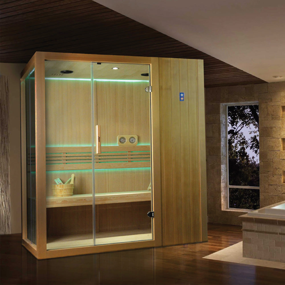 Jaquar Kubix Traditional Indoor Sauna Lifestyle Image