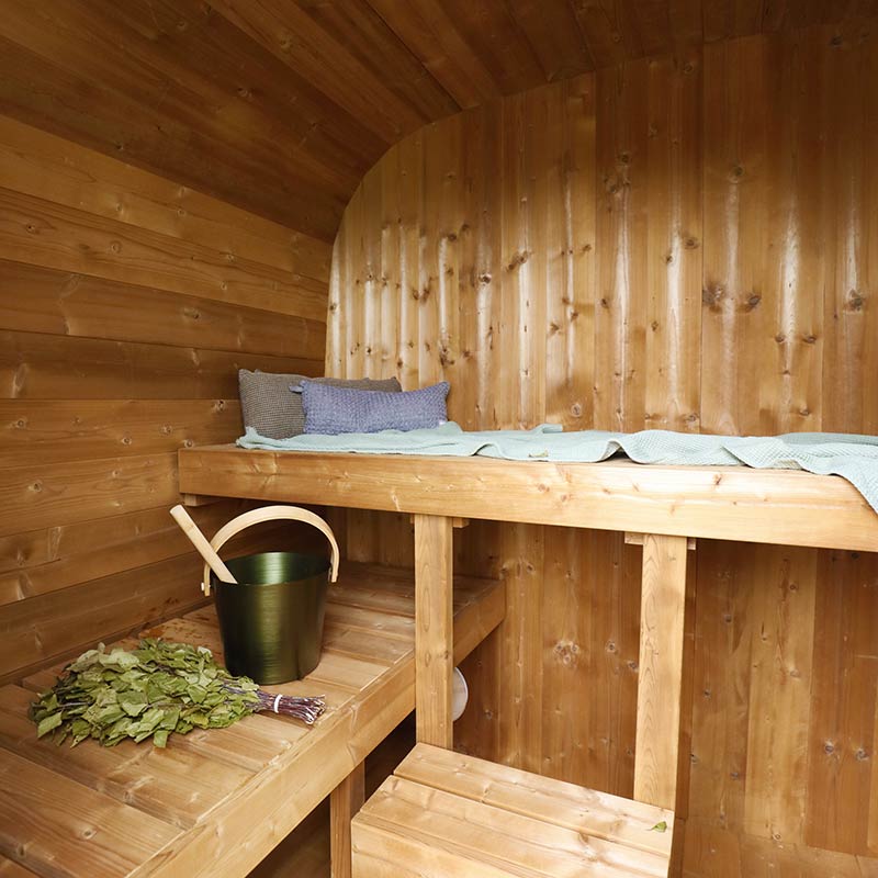 Compact Cube Barrel Sauna | Customisable 2 - 3 Person 1.7m Sauna