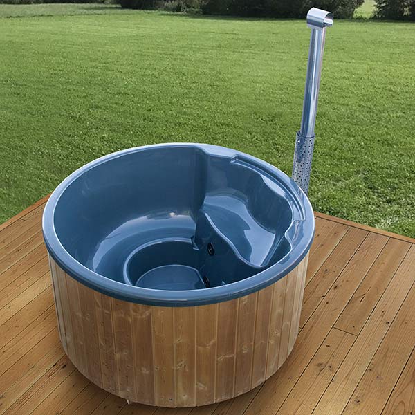Baltresto Round Integrated Wood-Fired Hot Tub 6 Person | Fiberglass Insulation