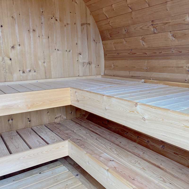 Baltresto Oval 4-6 Person Outdoor Sauna with Changing Room