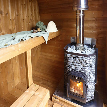 Compact Cube Barrel Sauna | Customisable 2 - 3 Person 1.7m Sauna