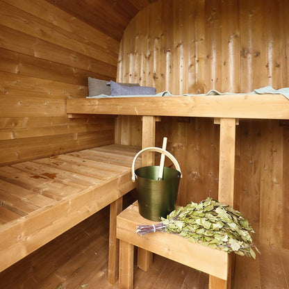 Compact Cube Barrel Sauna | Customisable 2 - 3 Person 1.7m Sauna