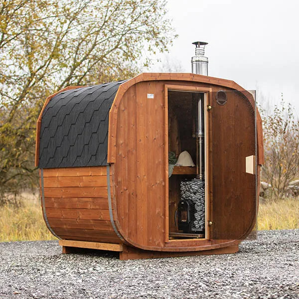 Compact Cube Barrel Sauna | Customisable 2 - 3 Person 1.7m Sauna