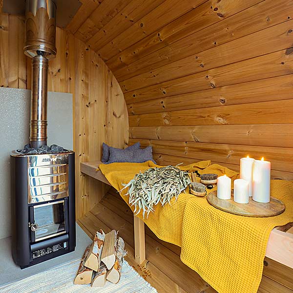 Baltresto Barrel Sauna 4 Person Outdoor Garden Sauna 2-2.3m