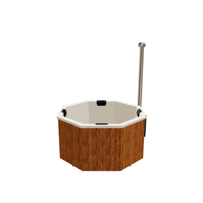 Baltresto Octa Wood-Fired Fibreglass Hot Tub 5-6 Person