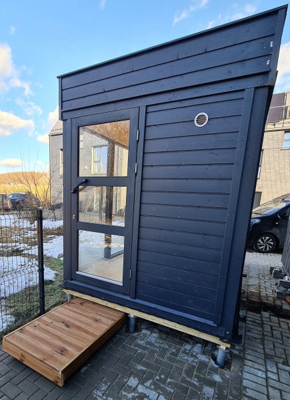 Viking Industrier Outdoor Sauna Cube 2x2 Meter 2-4 Person