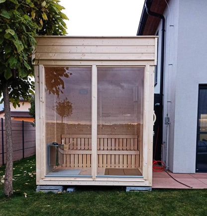 Viking Industrier Outdoor Sauna Cube 2x2 Meter 2-4 Person