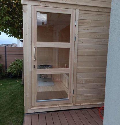 Viking Industrier Outdoor Sauna Cube 2x2 Meter 2-4 Person
