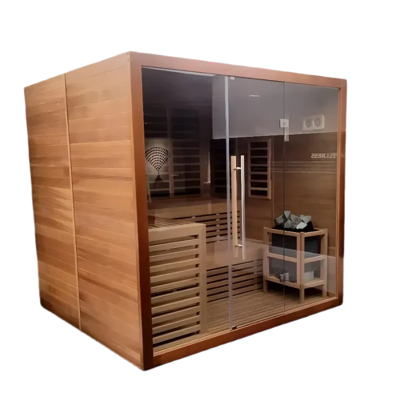 Jaquar Artize Bio Stove and Infrared Sauna 6 Person Side View