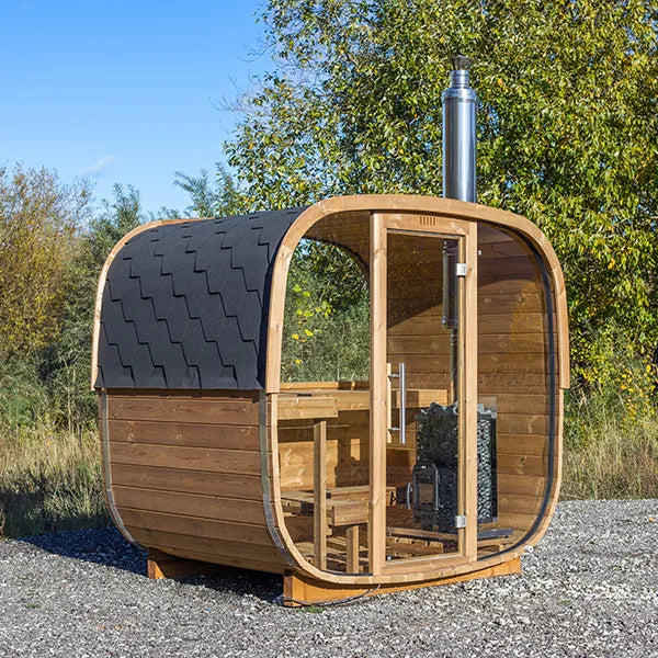 Compact Cube Barrel Sauna | Customisable 2 - 3 Person 1.7m Sauna